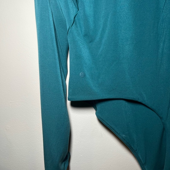 Lululemon Athletica Teal Long Sleeve Classic Night Out Turtleneck Bodysuit XL - Picture 13 of 14